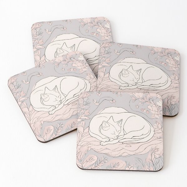 Item preview, Adorable Sleeping Cat designed and sold by hideecreates.