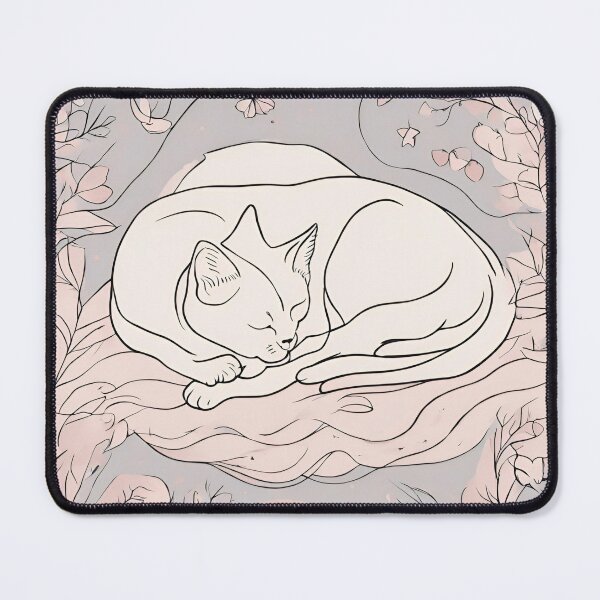 Item preview, Adorable Sleeping Cat designed and sold by hideecreates.