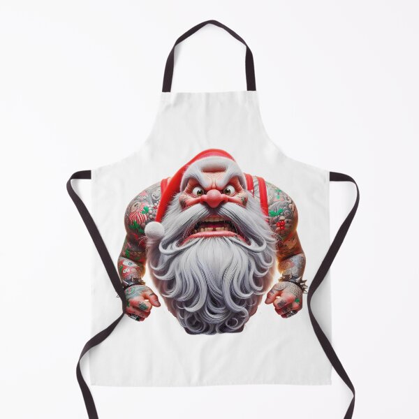 Item preview, Angry, tattooed Santa Claus stares at you designed and sold by eye_contact.