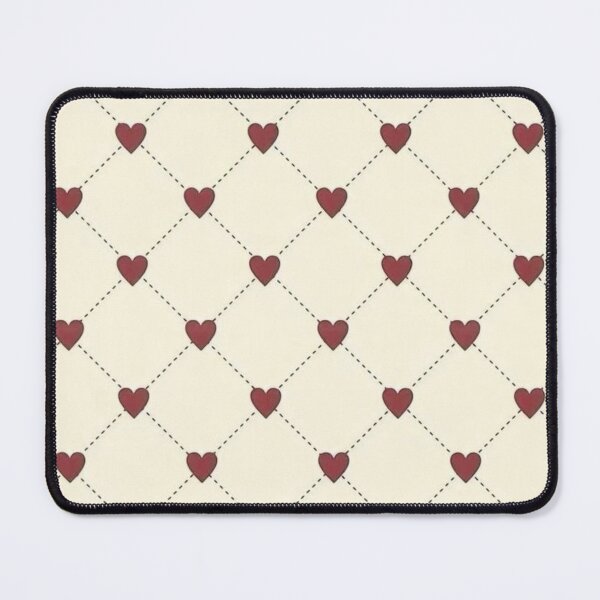Item preview, Heart Diamond Beige and Red Pattern designed and sold by kaicloudy.