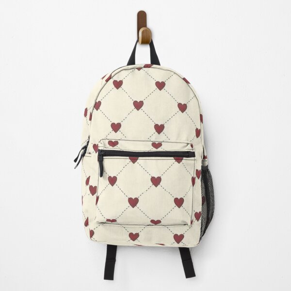 Item preview, Heart Diamond Beige and Red Pattern designed and sold by kaicloudy.
