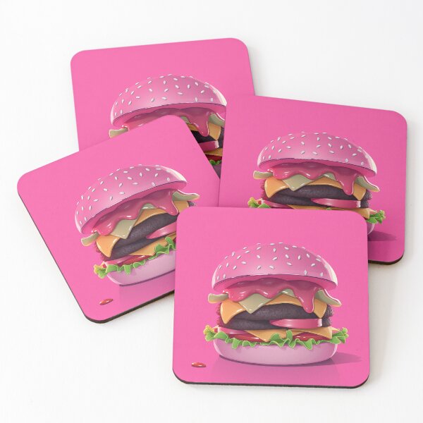 Item preview, Juicy Pink Burger designed and sold by GlamourCutieAI.
