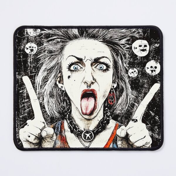 Item preview, Punk Girl Female, Punk Rocker design designed and sold by Shoot-The-Moon.
