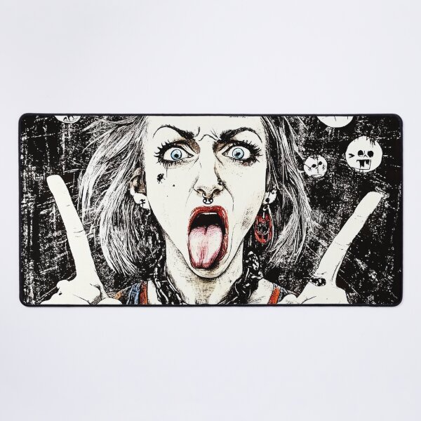 Item preview, Punk Girl Female, Punk Rocker design designed and sold by Shoot-The-Moon.