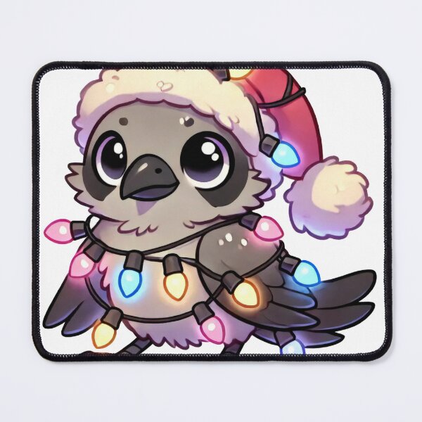 Item preview, Cute Sparrow with Christmas Lights and Santa Hat designed and sold by lubushop1.