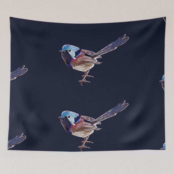 Item preview, Variegated Fairywren White Alternate Design  designed and sold by designsasstultd.