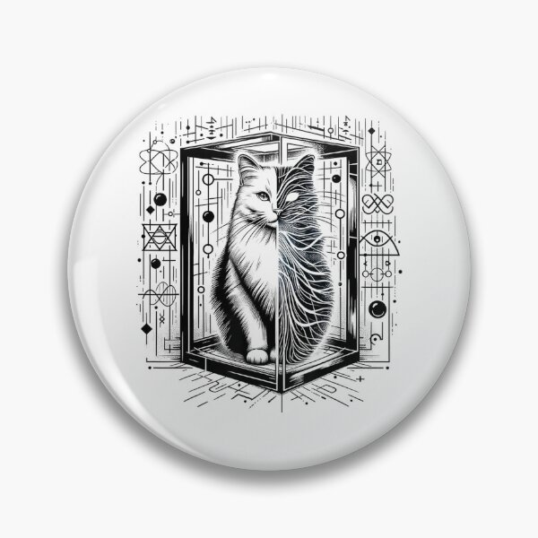 Item preview,  Funny theoretical physics cat in a box Physics  designed and sold by AddlPoolart.