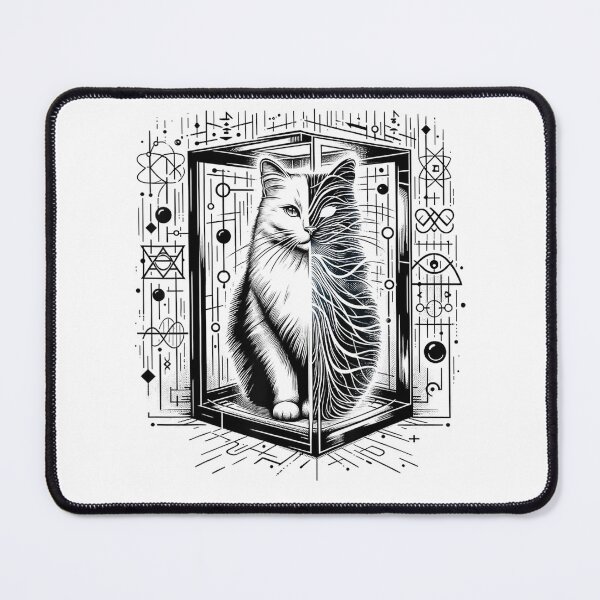 Item preview,  Funny theoretical physics cat in a box Physics  designed and sold by AddlPoolart.