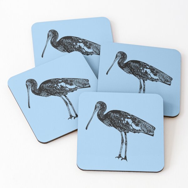 Item preview, Yellow-billed Spoonbill Black Design  designed and sold by designsasstultd.