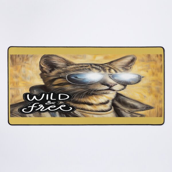 Item preview, Wild & Free Cool Cat with Aviators designed and sold by gleefulme.