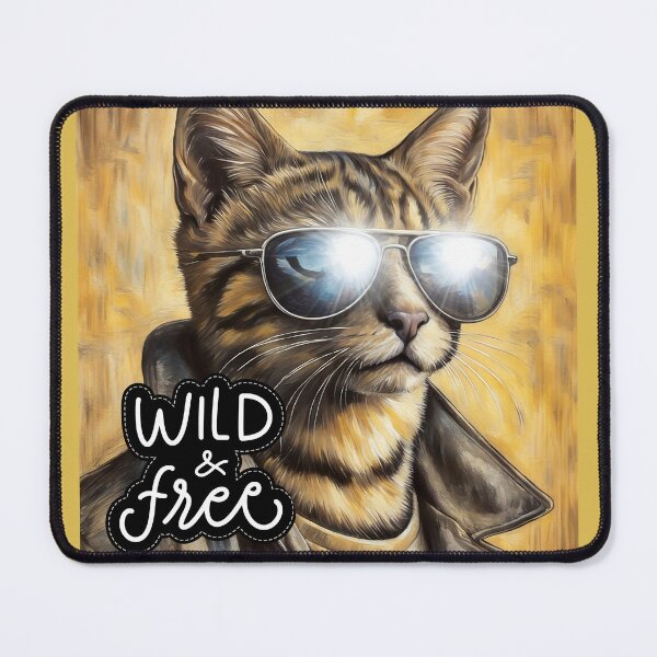 Item preview, Wild & Free Cool Cat with Aviators designed and sold by gleefulme.