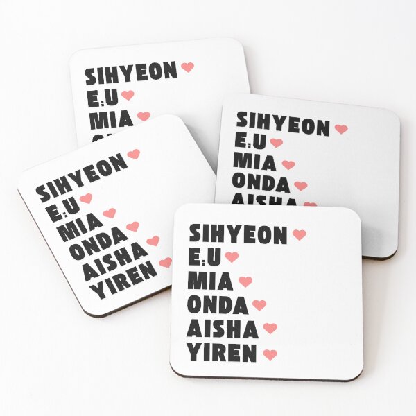 Item preview, EVERGLOW with Member Names Kpop Group Design  designed and sold by AJUNICE STUDIO.