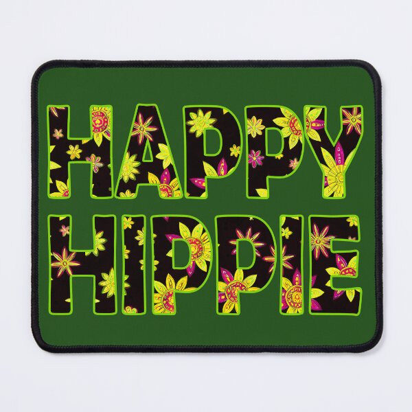 Item preview, Flower Power Happy Hippie Words Free Spirit Hippie Vibes 2 of 4 designed and sold by Beachy.