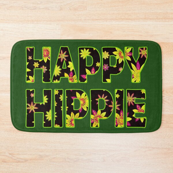 Item preview, Flower Power Happy Hippie Words Free Spirit Hippie Vibes 2 of 4 designed and sold by Beachy.