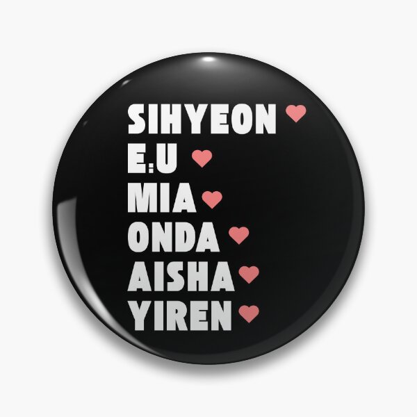 Item preview, EVERGLOW with Member Names Kpop Group Design BLACK designed and sold by AJUNICE STUDIO.