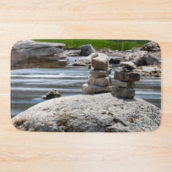 Item preview, Inukshuks on a Boulder at Sauble Falls, Ontario designed and sold by jrtwynam.