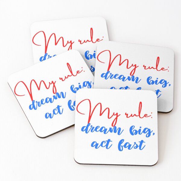 Item preview, MY RULE: DREAM BIG, ACT FAST designed and sold by SLIMK8.