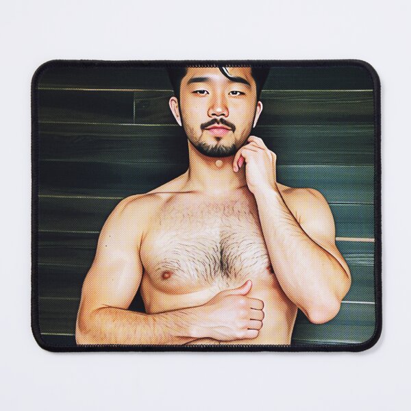 Item preview, Shirtless AI Male Model Beefcake Hunk 1104 designed and sold by korokstudios.