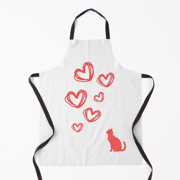 Item preview, Pink Cat Admiring Hearts designed and sold by TolgaSal.