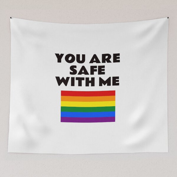 Item preview, LGBT safe space - You Are Safe With Me   designed and sold by Inspirationmotivation.