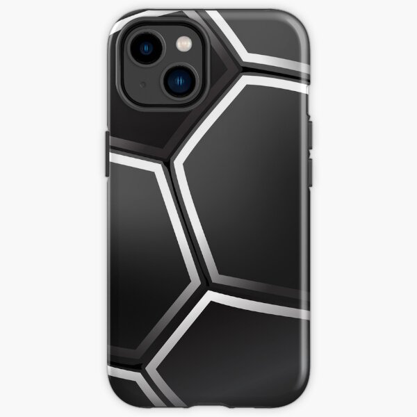 Cas d'iPhone noir de boule de football / coque de galaxie de Samsung Coque antichoc iPhone
