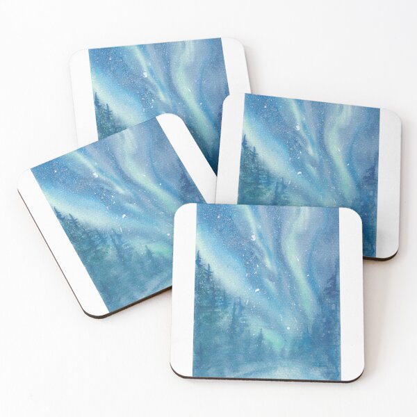 Item preview, Romantic Perseid Shower in the Winter Forest at Night designed and sold by artshop77.
