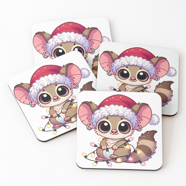 Item preview, Festive Bush Baby with Santa Hat and Lights designed and sold by lubushop1.