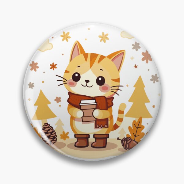 Item preview, fall vibes cat designed and sold by KaiLabsArt.