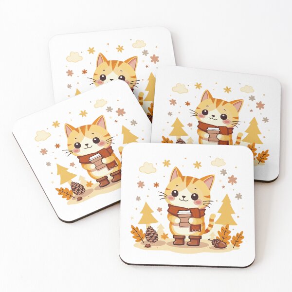 Item preview, fall vibes cat designed and sold by KaiLabsArt.