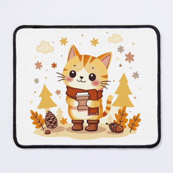 Item preview, fall vibes cat designed and sold by KaiLabsArt.