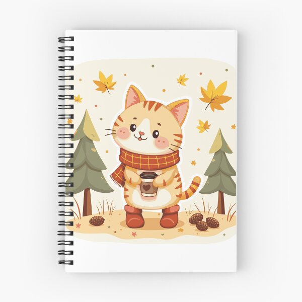 Item preview, autumn vibes cat designed and sold by KaiLabsArt.