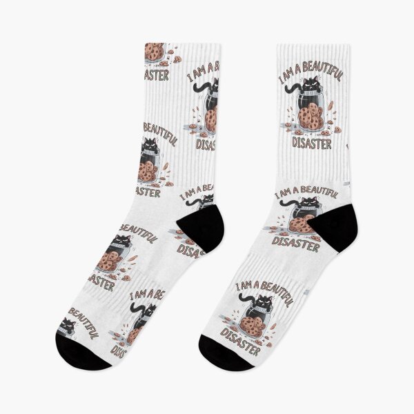 Artikelvorschau, Lustiges schwarzes Katzen- und Keksdosen-Desaster – humorvolles Katzenliebhaber-Design entworfen und verkauft von GemBob Creations.