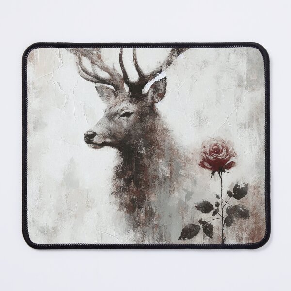 Item preview, Stag and Rose Abstract Art designed and sold by MarinaFila.