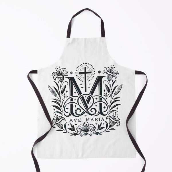 Item preview, Traditional Marian Monogram with Lilies and Cross designed and sold by John-NW-Shop.
