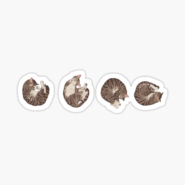 polkadot cats Sticker