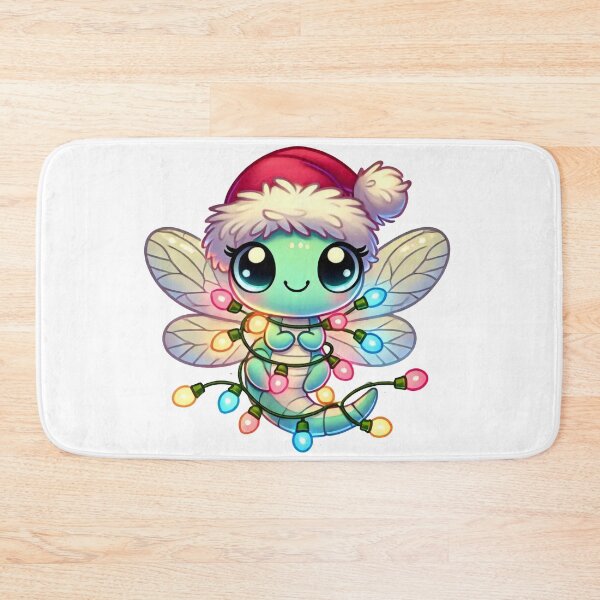 Item preview, Cute Christmas Firefly Wrapped in Festive Holiday Lights designed and sold by lubushop1.