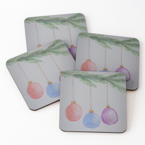 Item preview, Watercolor Christmas ornaments  designed and sold by Jmb67.