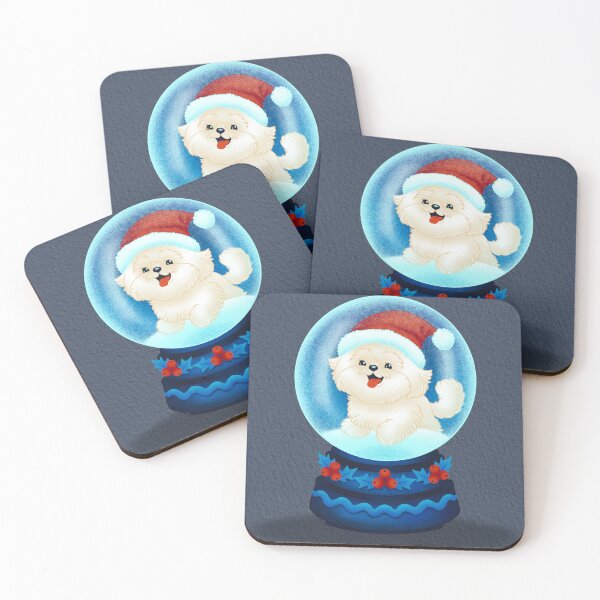 Item preview, Xmas Maltese snowball designed and sold by MariaPencilArt.