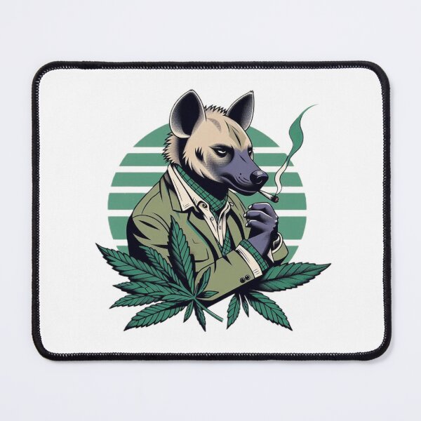 Item preview, Sophisticated Hyena Smoking a Blunt - Bold and Quirky Design designed and sold by Hungry-Murphy.