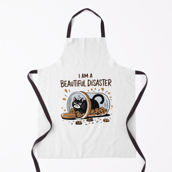 Item preview, Grumpy Black Cat & Cookie Jar Chaos - Funny Feline Art designed and sold by GemBob Creations.