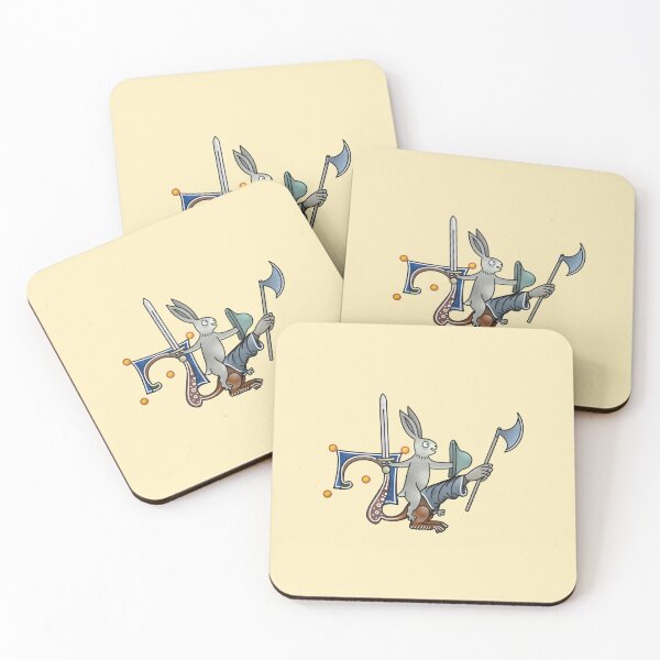 Item preview, Rabbit riding an armed manicule  designed and sold by MargiKnights.