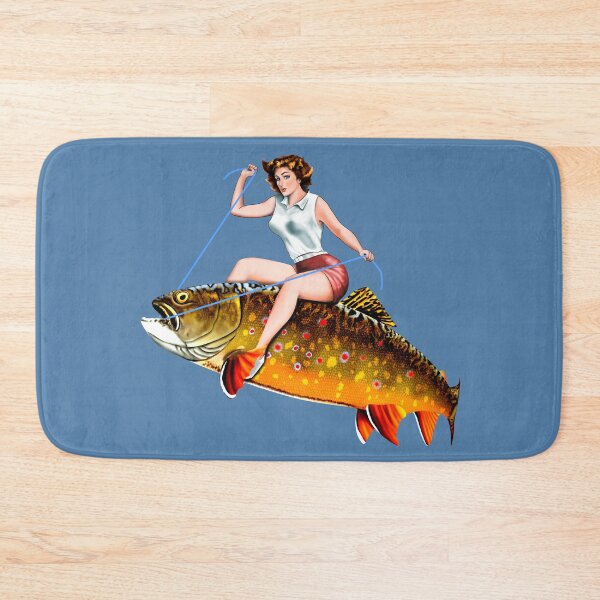 Item preview, Brook Trout Pinup Girl designed and sold by Color4Nature.