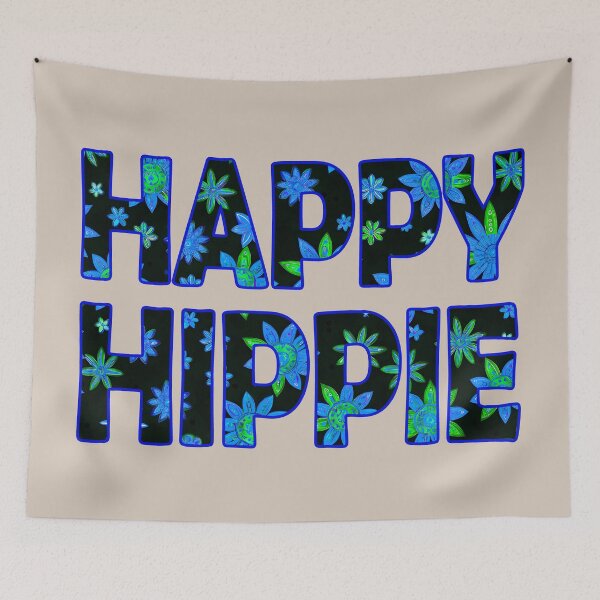 Item preview, Flower Power Happy Hippie Words Free Spirit Hippie Vibes 3 of 4 designed and sold by Beachy.