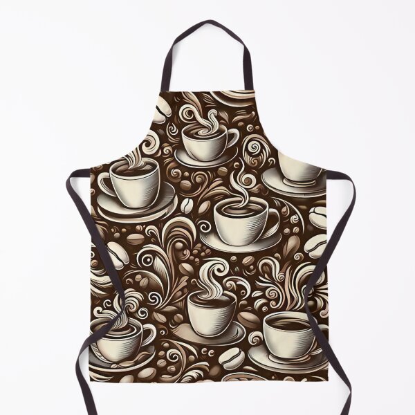 Item preview, Seamless coffee cup and bean pattern designed and sold by Haji Kamora.