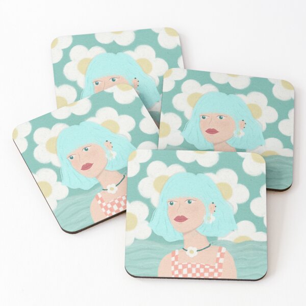 Item preview, Blue Girl, Deep wavy feelings and daisies, breezy designed and sold by bypiupiu.
