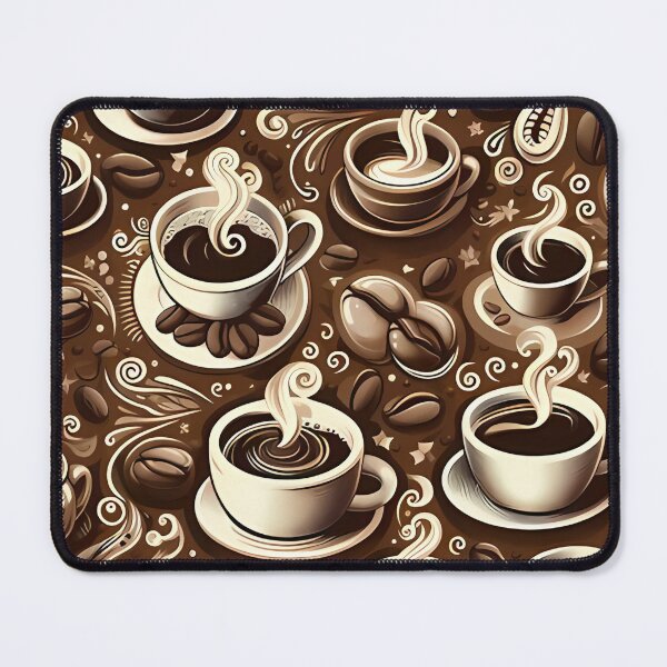 Item preview, Seamless coffee cup and bean pattern designed and sold by Haji  Kamora.