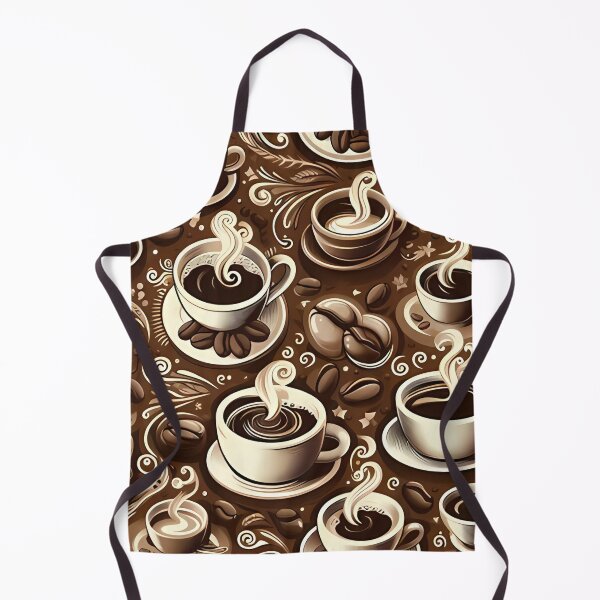 Item preview, Seamless coffee cup and bean pattern designed and sold by Haji Kamora.