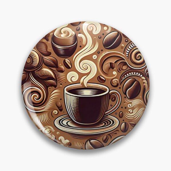 Item preview, Seamless coffee cup and bean pattern designed and sold by Haji  Kamora.