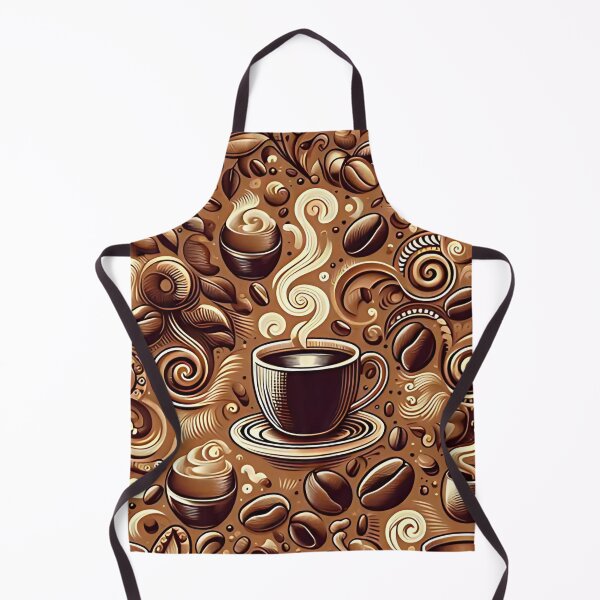 Item preview, Seamless coffee cup and bean pattern designed and sold by Haji Kamora.