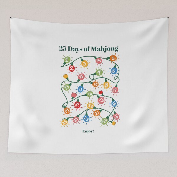 Item preview, 25 Days of Mahjong designed and sold by BBSMerch.